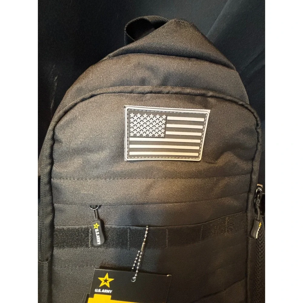 US Army Yankee Tactical Backpack Black MOLLE Laptop Sleeve Military Bag NEW